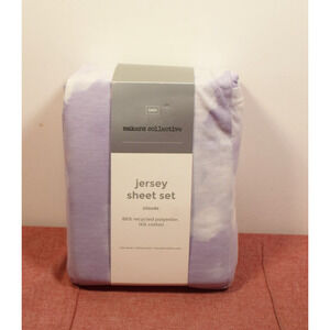 Makers Collective Teen Twin Cloud Jersey Sheet Set Light Purple*